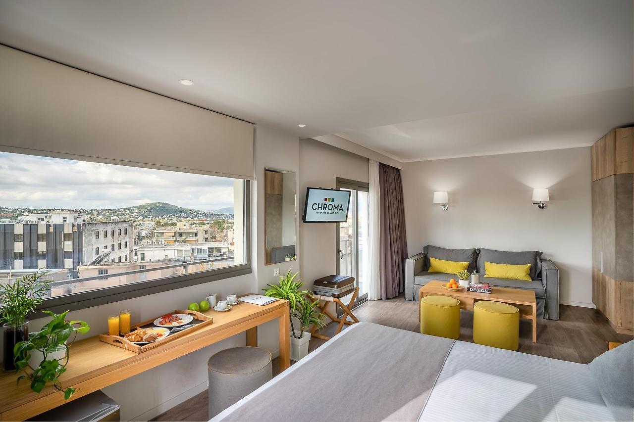 Chroma Fashion Rooms & Apartments Atenas Exterior foto