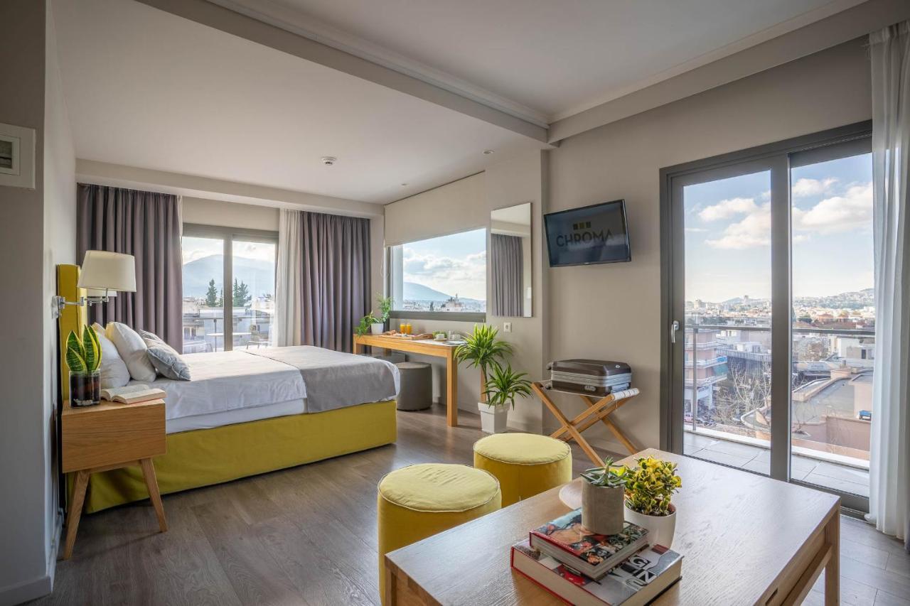 Chroma Fashion Rooms & Apartments Atenas Exterior foto
