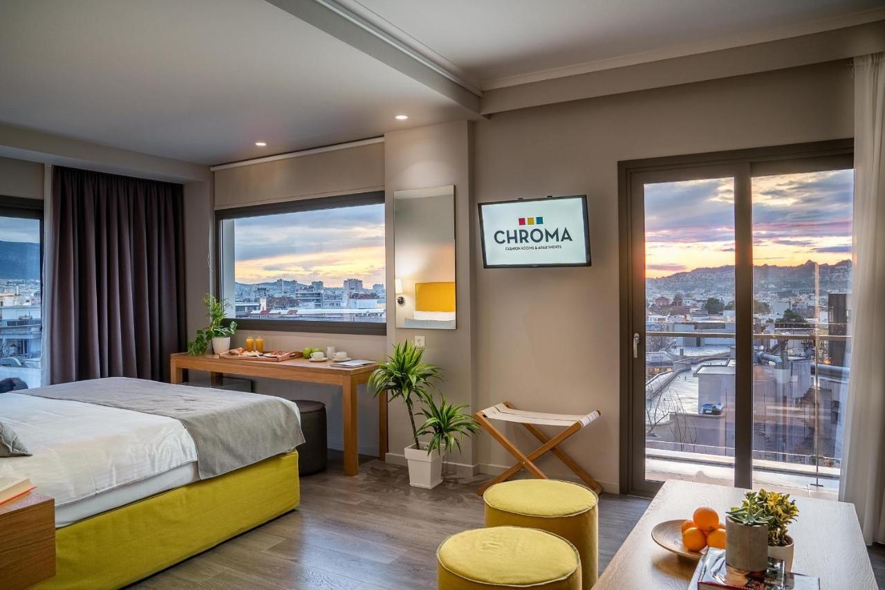 Chroma Fashion Rooms & Apartments Atenas Exterior foto
